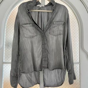 Cloth & Stone, Anthropologie Grey shirt size L